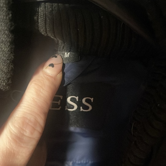 Blue GUESS long coat - Picture 3 of 4